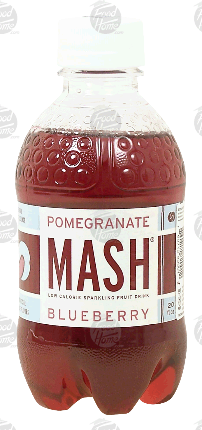 Mash  pomegranate blueberry low calorie sparkling fruit drink, 4% juice Full-Size Picture